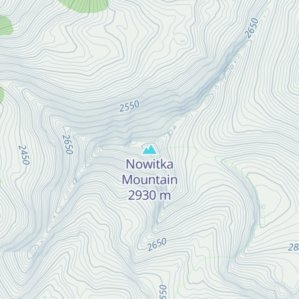 Map of Nowitka Mountain