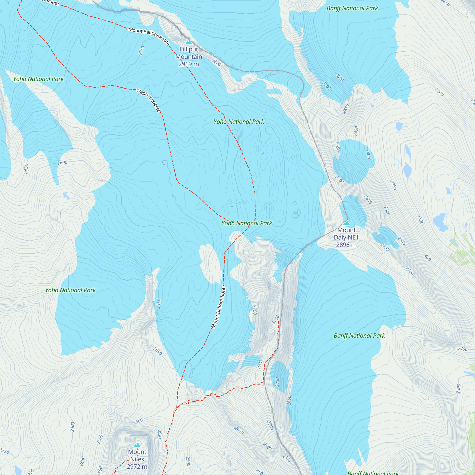 Scott Duncan Hut map