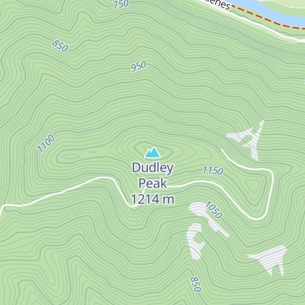Map of Dudley Peak