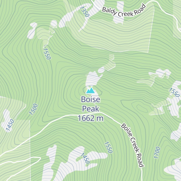 Map of Boise Peak