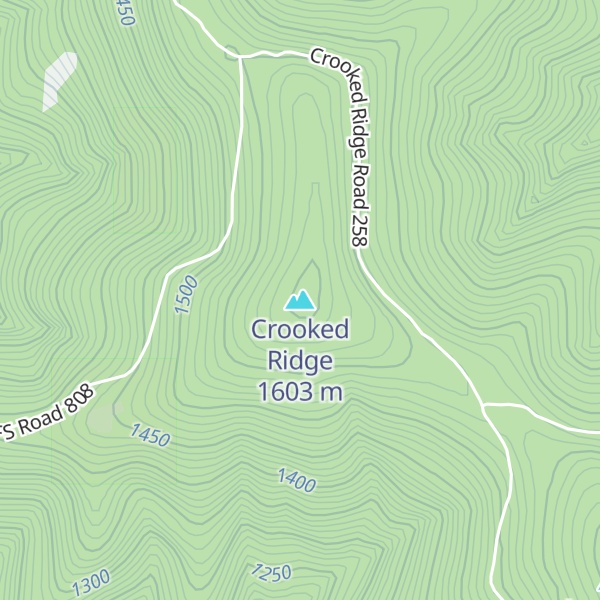Map of Crooked Ridge