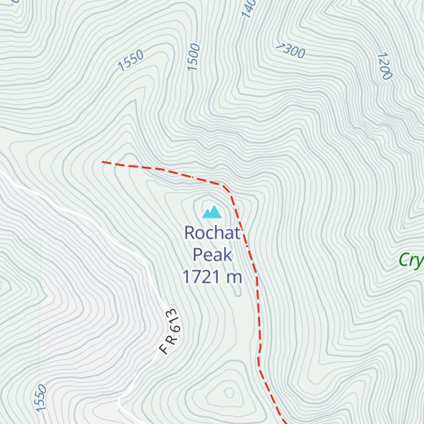 Map of Rochat Peak