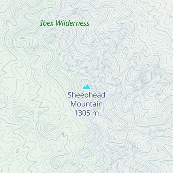 Map of Sheephead Mountain