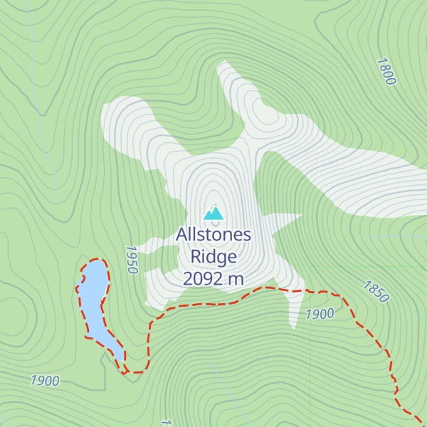 Map of Allstones Ridge