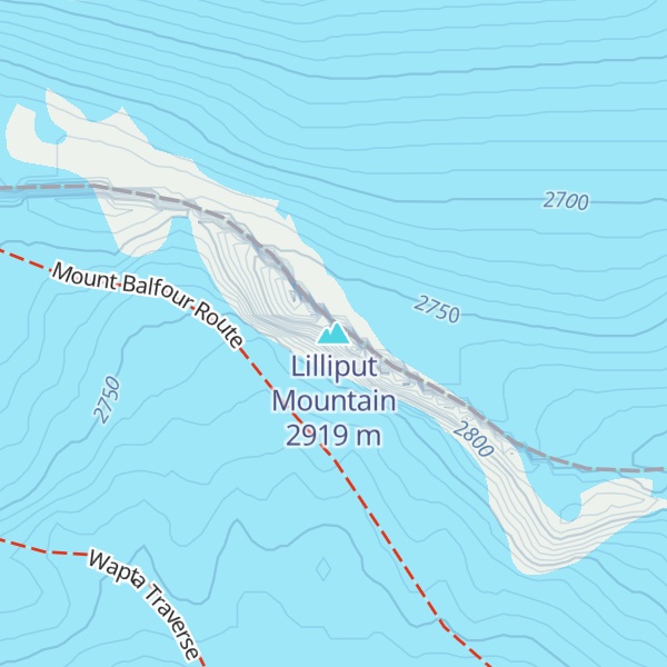 Map of Lilliput Mountain