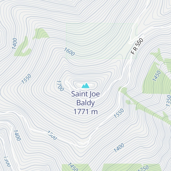 Map of Saint Joe Baldy