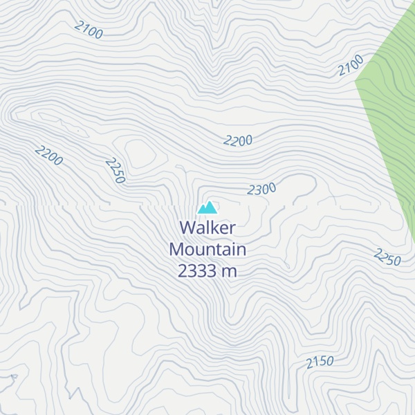 Map of Walker Mountain