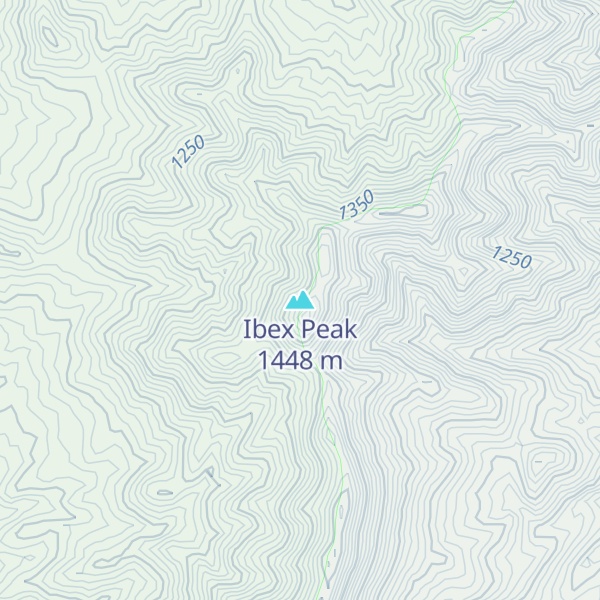 Map of Ibex Peak