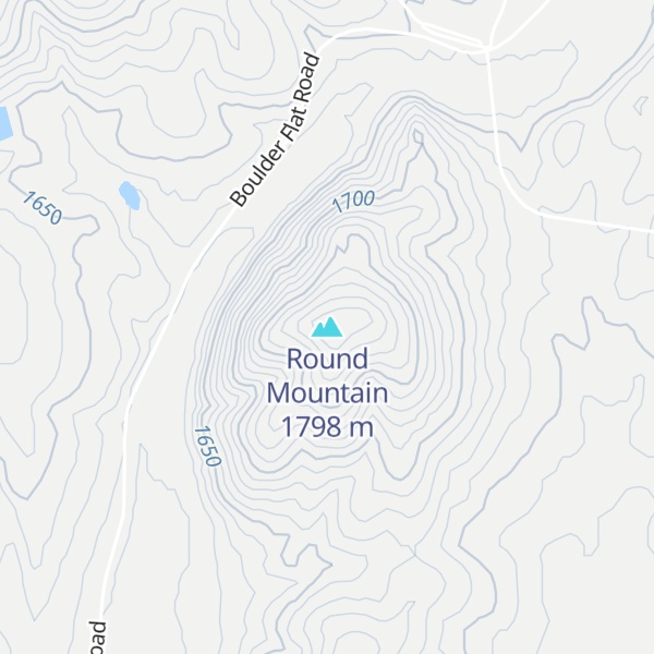 Map of Round Mountain