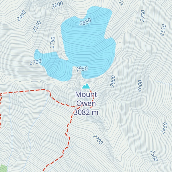 Map of Mount Owen