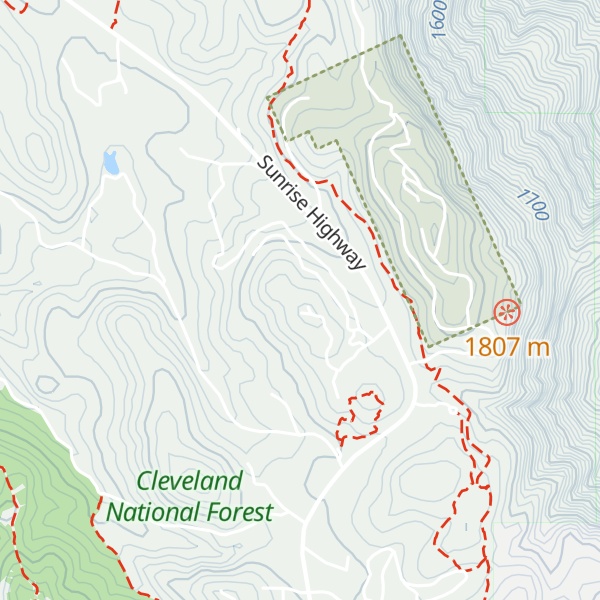 Map of Mount Laguna