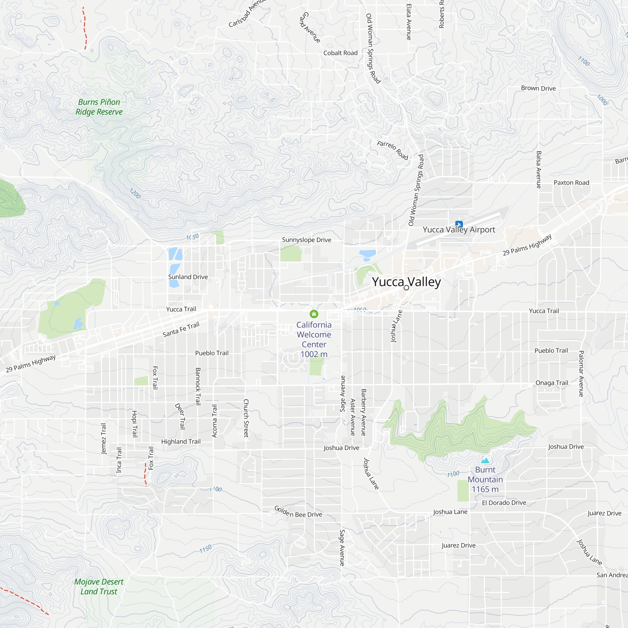 California Welcome Center map