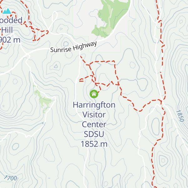 Map of Harringfton Visitor Center SDSU