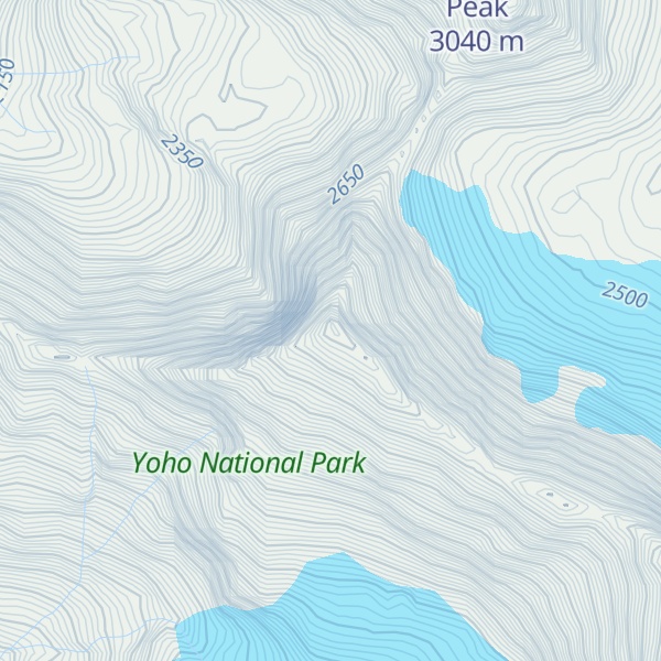 Map of Teepee Mountain