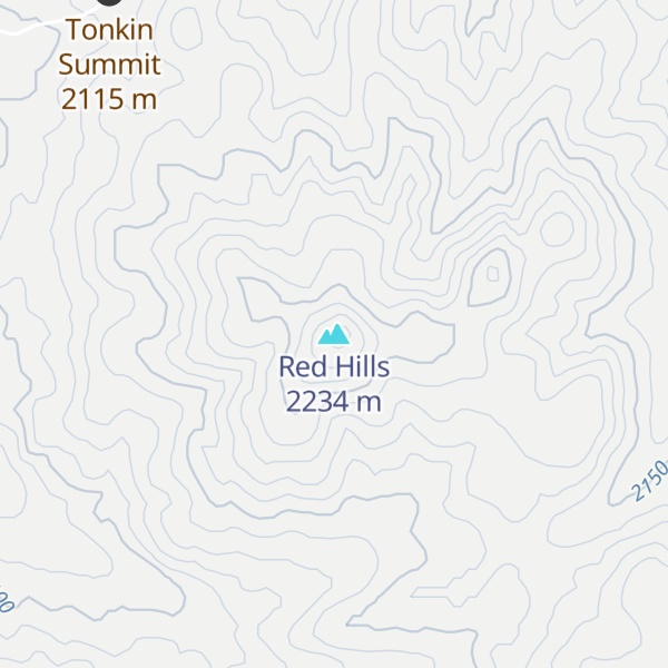 Map of Red Hills