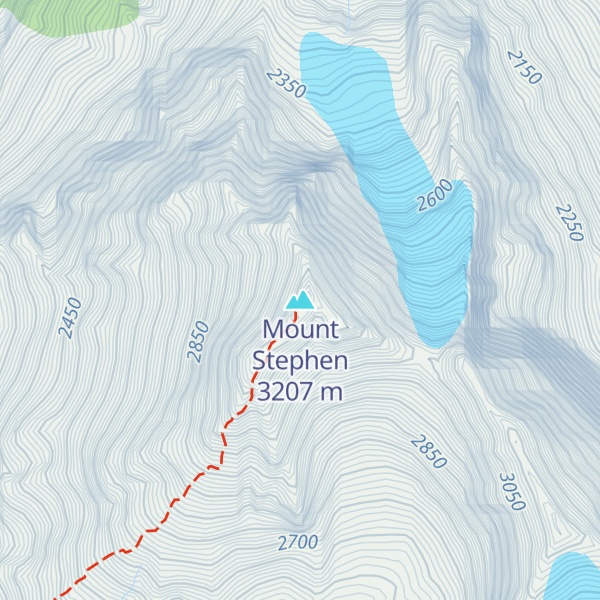 Map of Mount Stephen