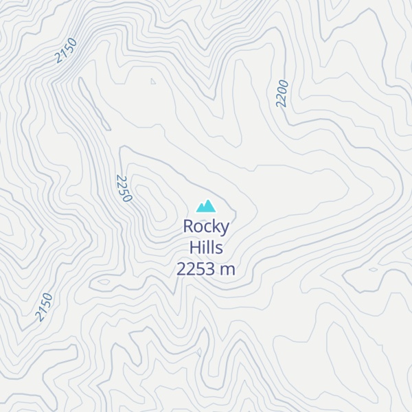 Map of Rocky Hills