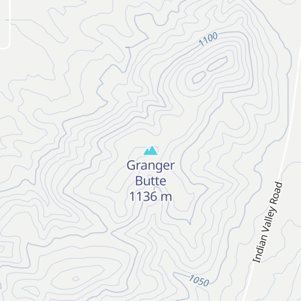 Map of Granger Butte