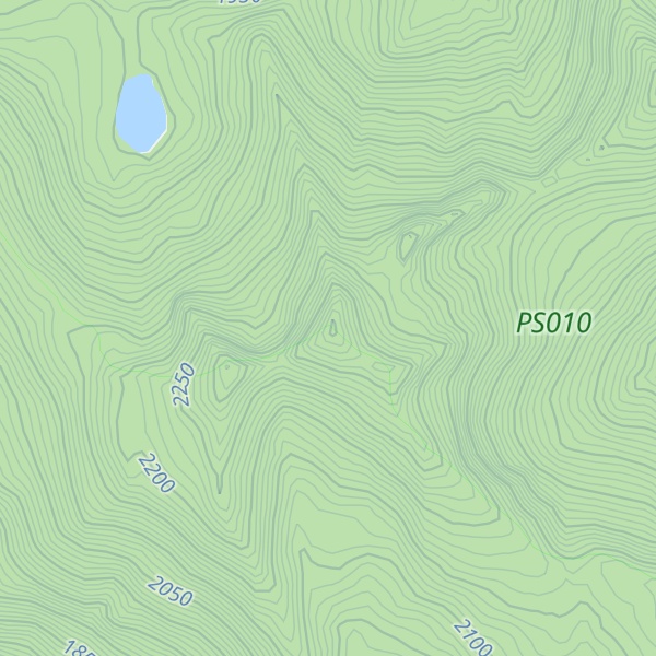 Map of Gillis Peak
