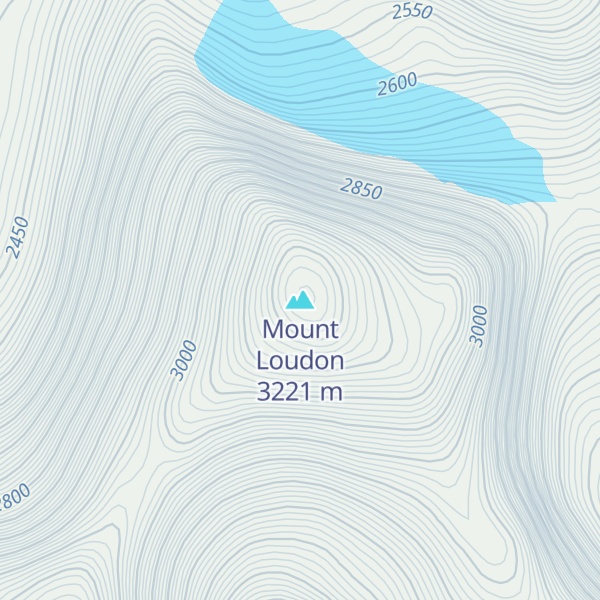 Map of Mount Loudon