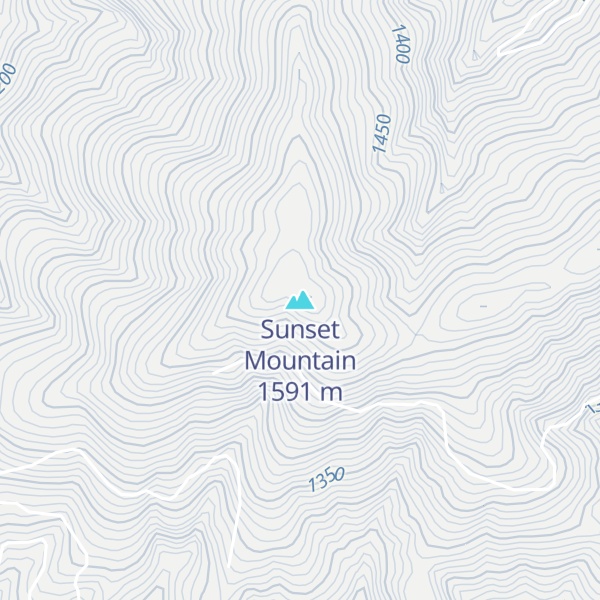 Map of Sunset Mountain
