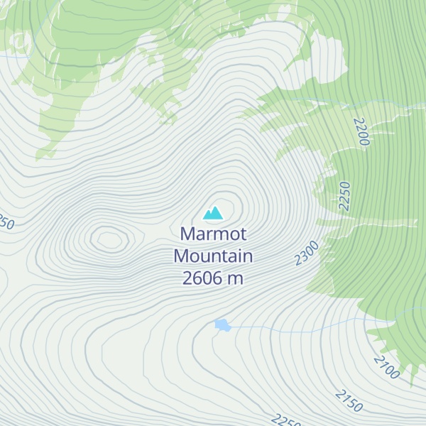 Map of Marmot Mountain