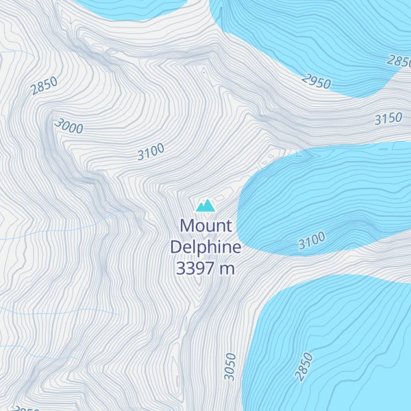 Map of Mount Delphine