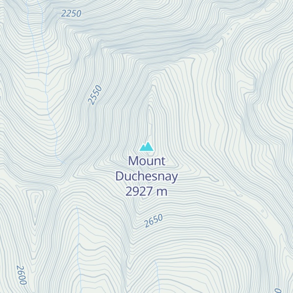 Map of Mount Duchesnay