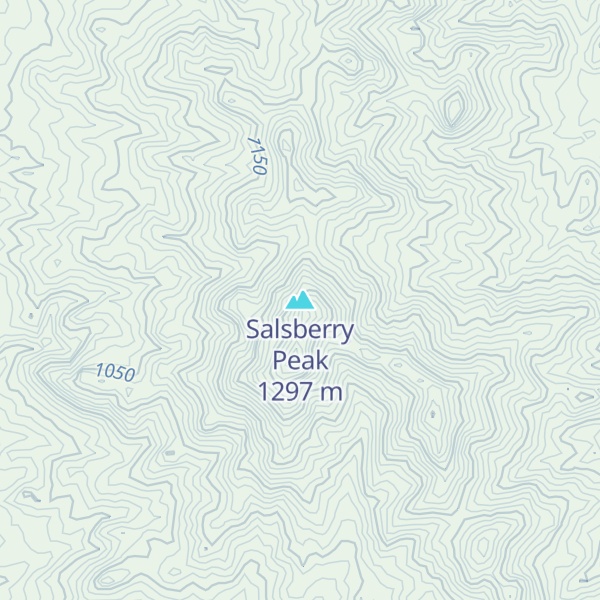 Map of Salsberry Peak