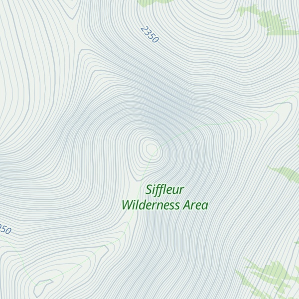 Map of Mount Peskett