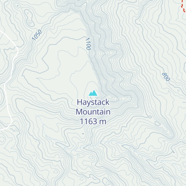 Map of Haystack Mountain