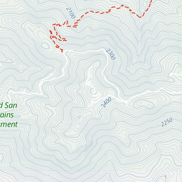 Map of Santa Rosa Mountain
