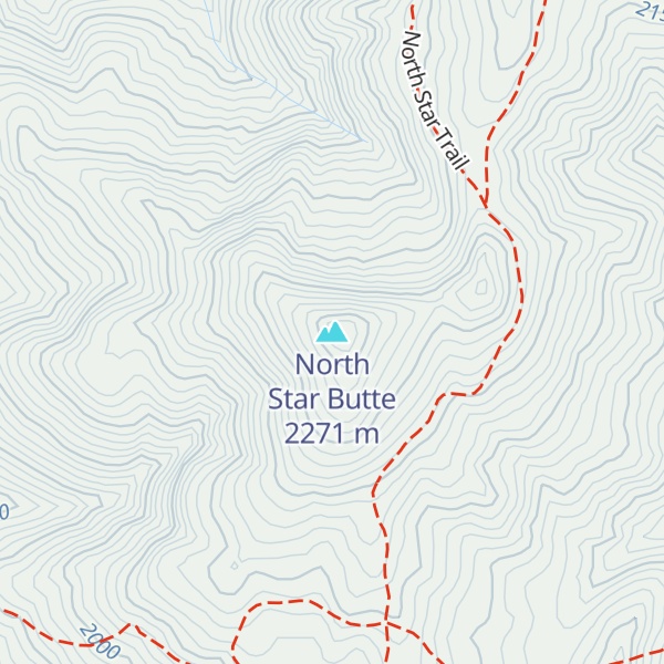 Map of North Star Butte
