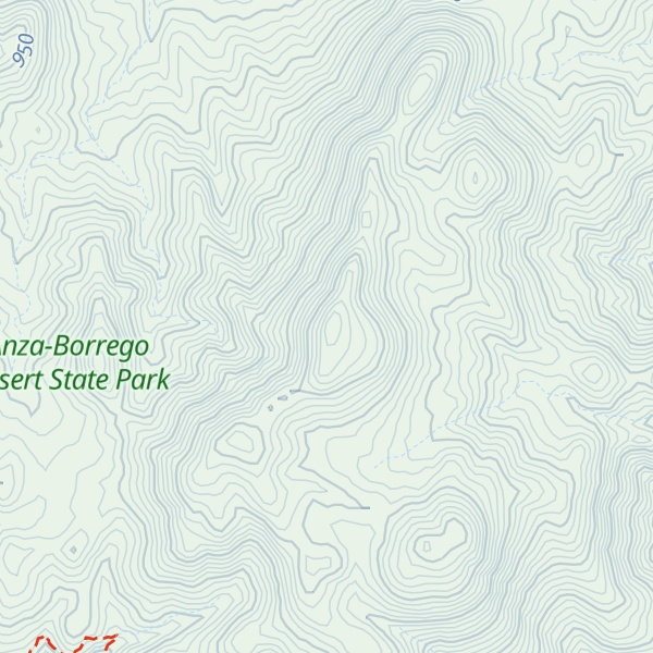 Map of Grapevine Mountain