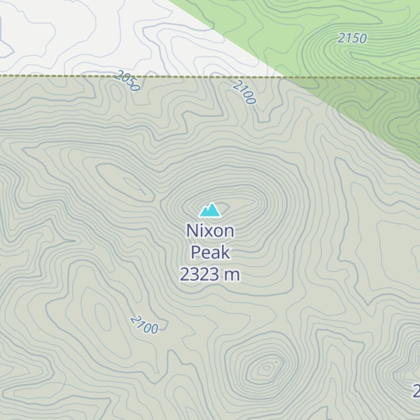 Map of Nixon Peak