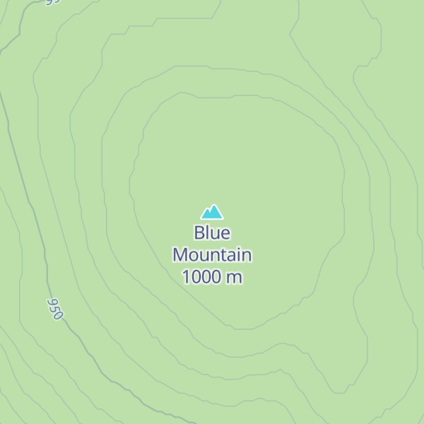 Map of Blue Mountain