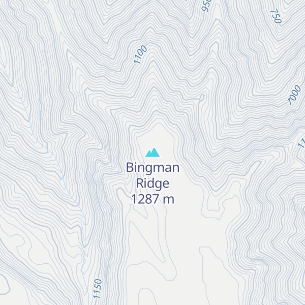 Map of Bingman Ridge