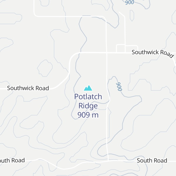 Map of Potlatch Ridge
