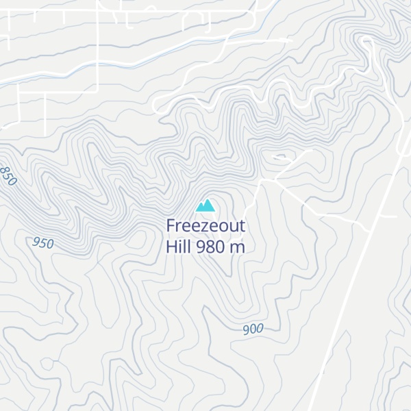 Map of Freezeout Hill
