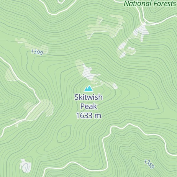 Map of Skitwish Peak