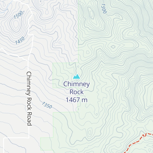 Map of Chimney Rock