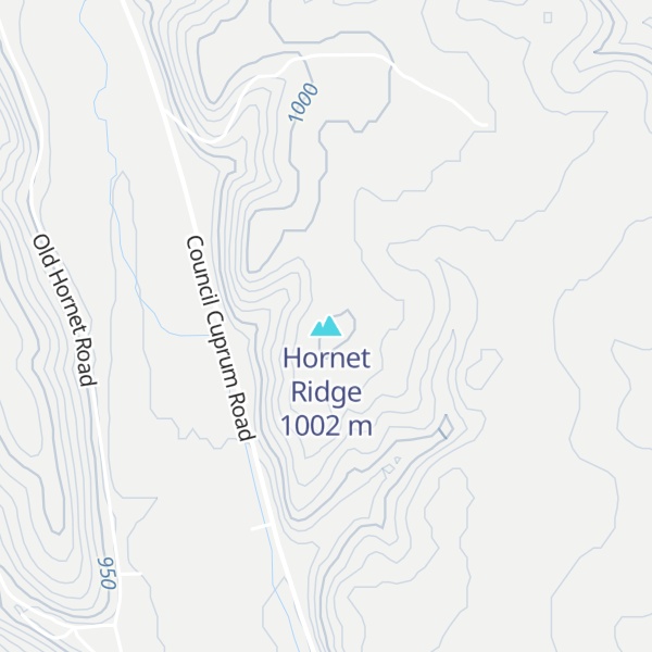 Map of Hornet Ridge