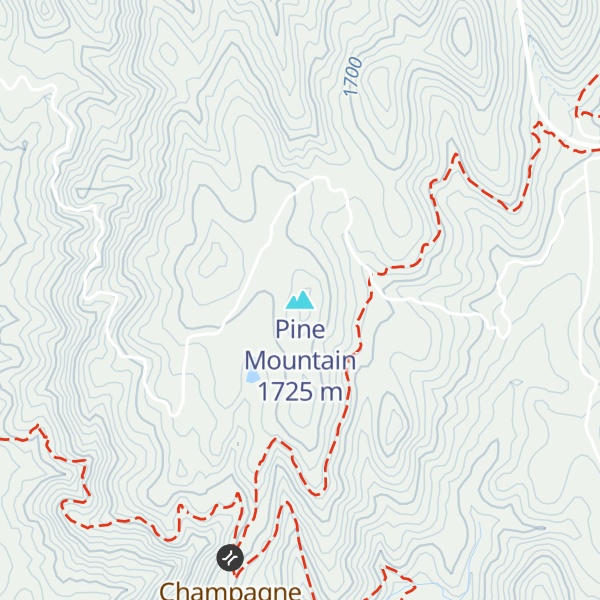 Map of Pine Mountain