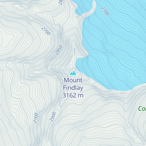 Map of Mount Findlay