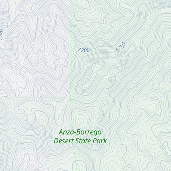 Map of San Ysidro Mountain