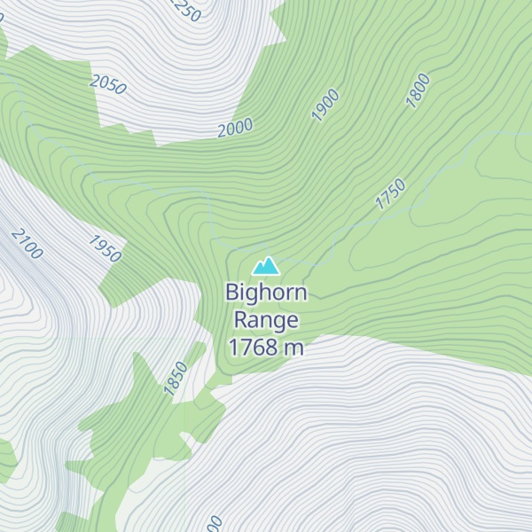 Map of Bighorn Range