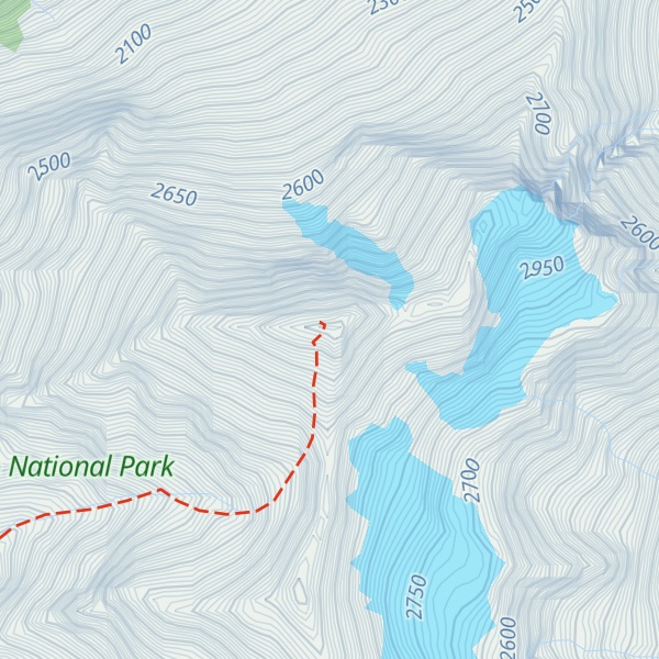 Map of Chancellor Peak