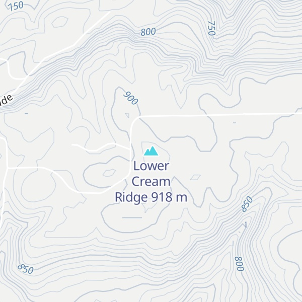 Map of Lower Cream Ridge