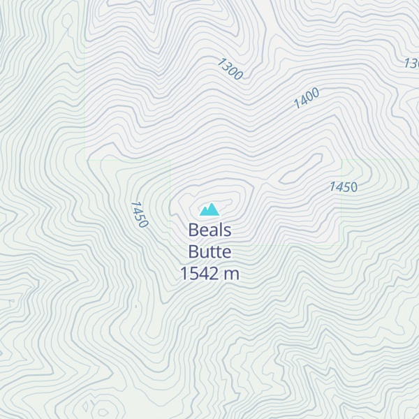 Map of Beals Butte