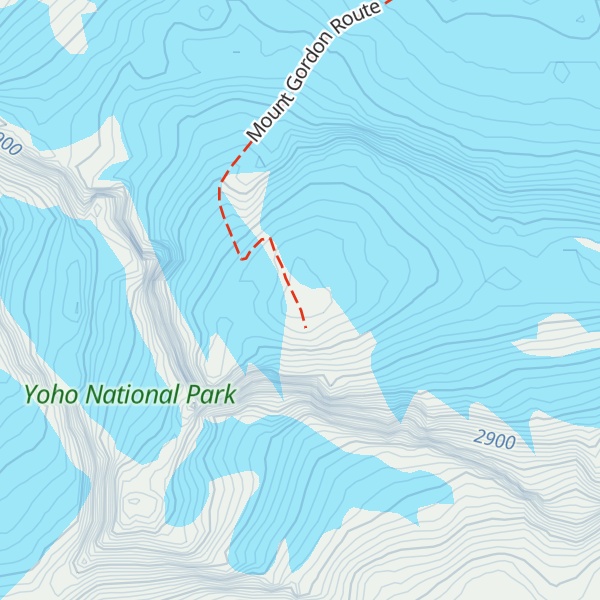 Map of Mount Gordon